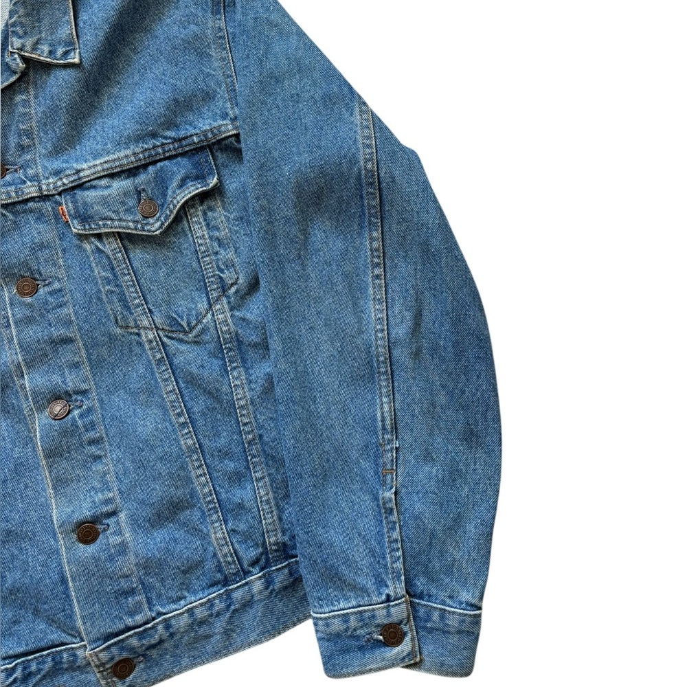 Vintage 80s Levi’s Orange Tab Type III Denim Trucker Jacket Size 48 / Large - Picture 5 of 12